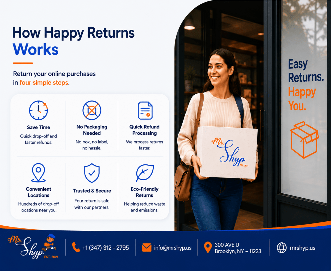How Happy Returns Near Me Works – Easy Package Return Process