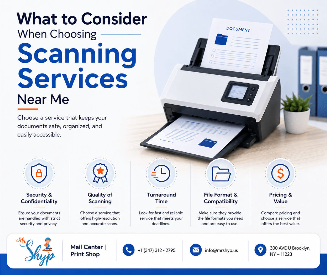 What to consider when choosing scanning services near me