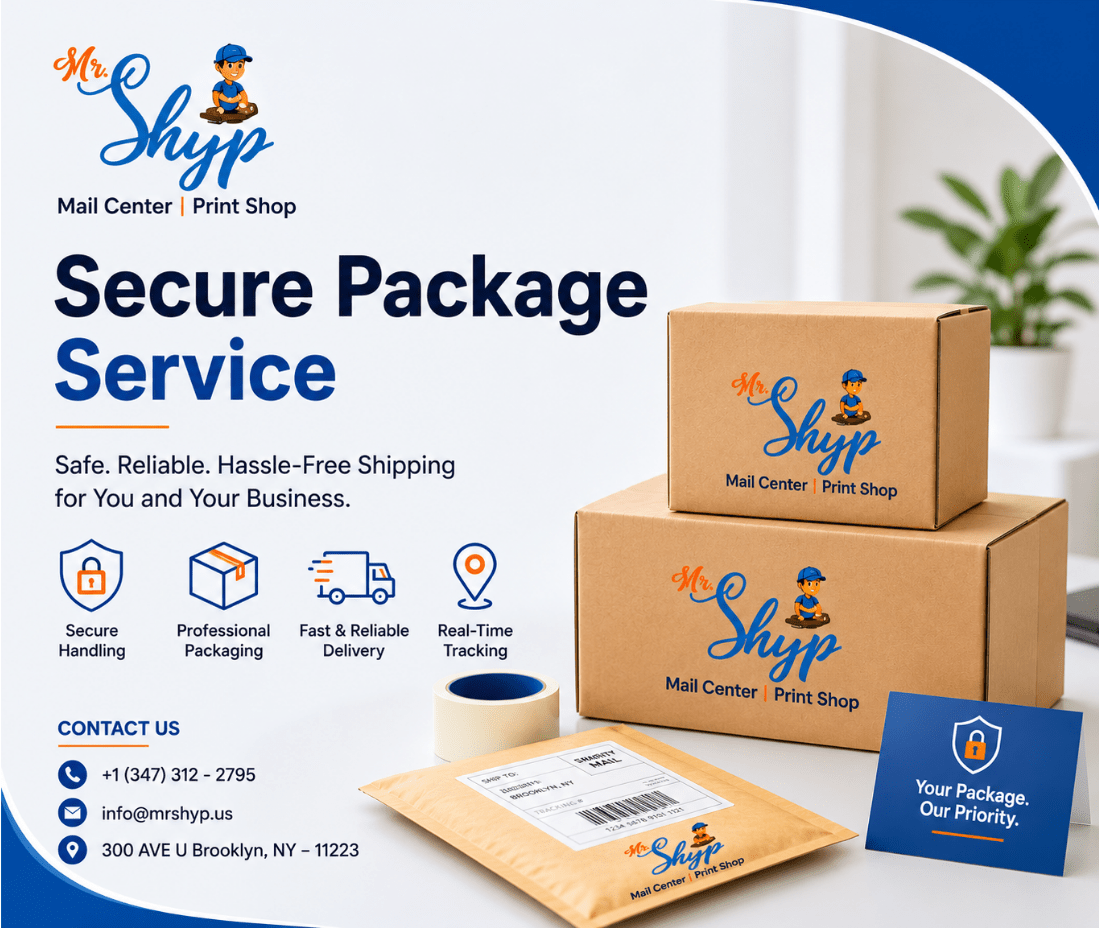 Secure Package Service for safe and reliable shipping by Mr. Shyp