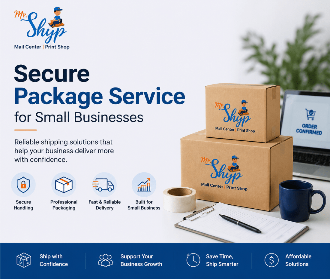 Secure package service for small businesses with professional packaging and reliable delivery