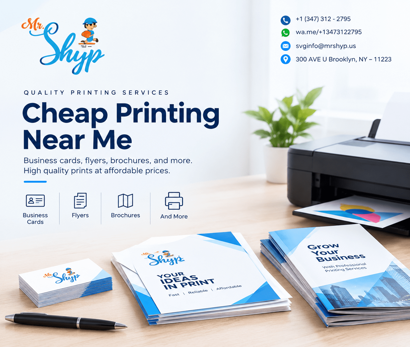 Cheap Printing Near Me – Affordable Printing Services at MR. SHYP