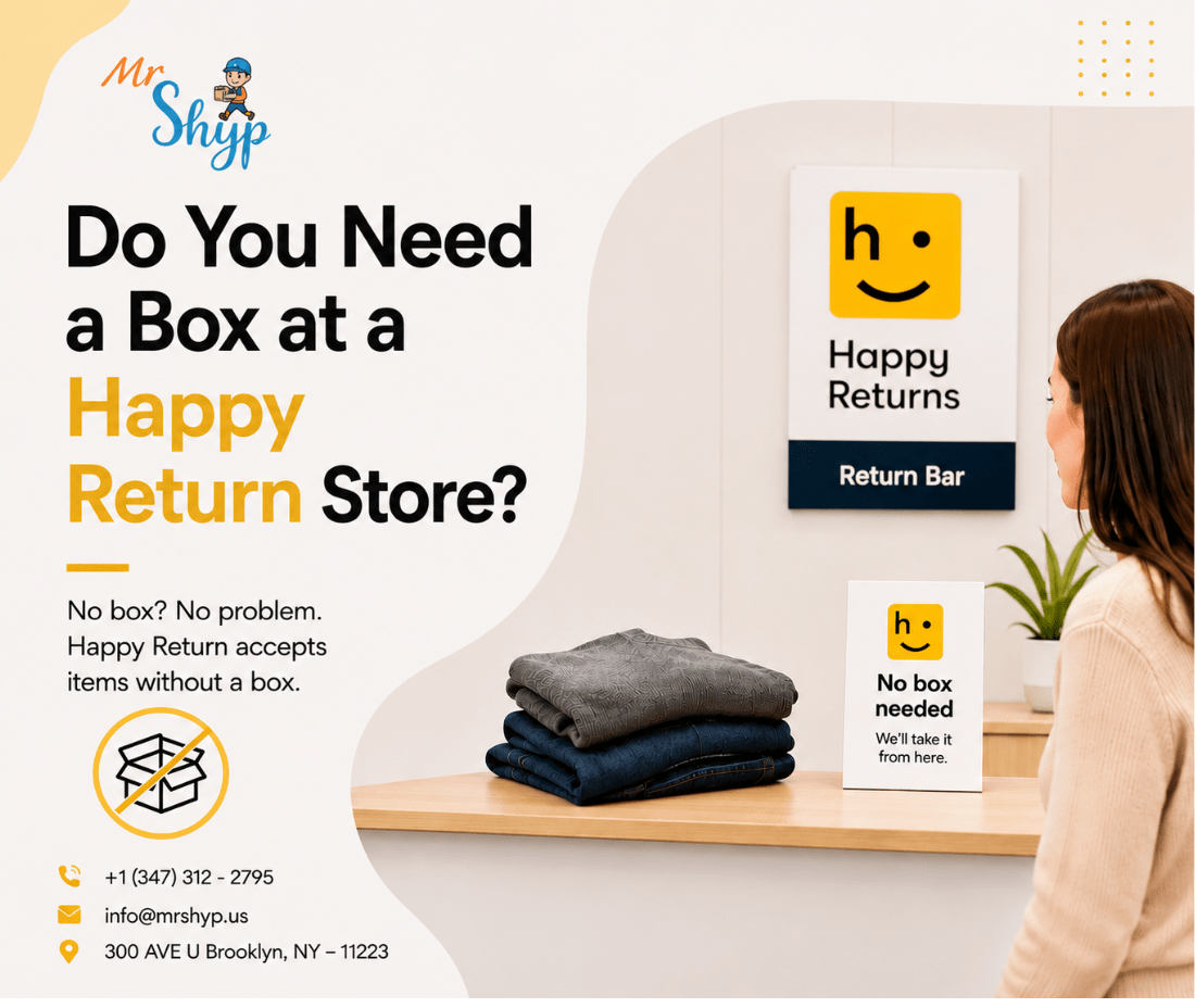 Do You Need a Box at a Happy Return Store?